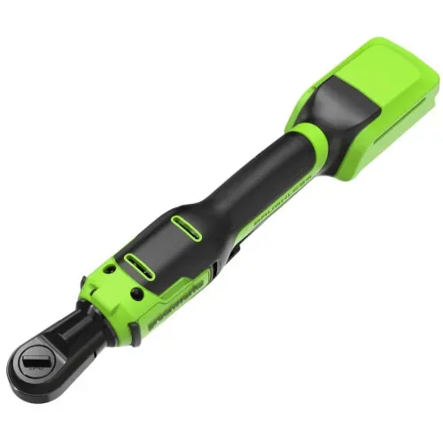 Гайковёрт-трещотка удлиненная, редуктор 70 мм, аккумуляторная Greenworks 24V GD24RW 3804007, бесщеточная, без АКБ и ЗУ, в сумке
